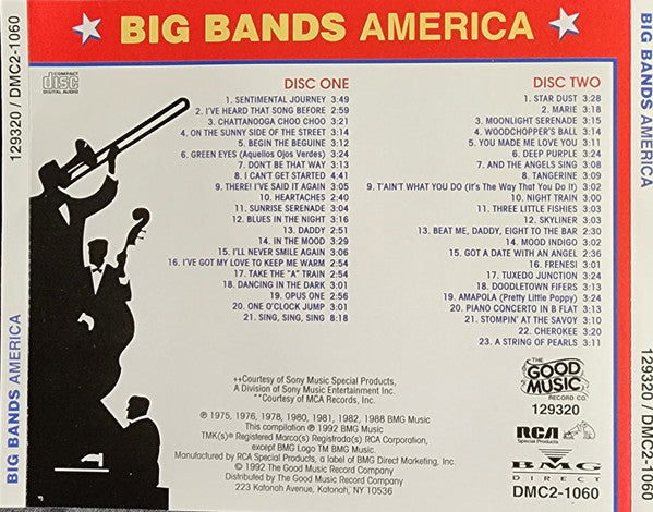 Various : Big Bands America (2xCD, Comp)