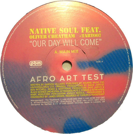 Native Soul Feat. Oliver Cheatham : Our Day Will Come (12")