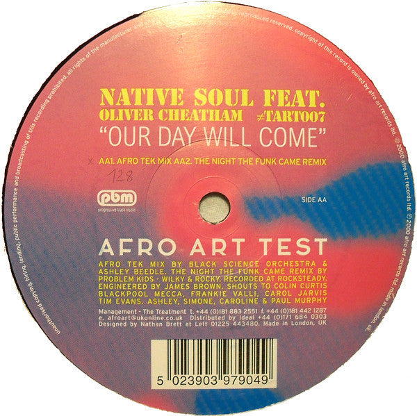 Native Soul Feat. Oliver Cheatham : Our Day Will Come (12")