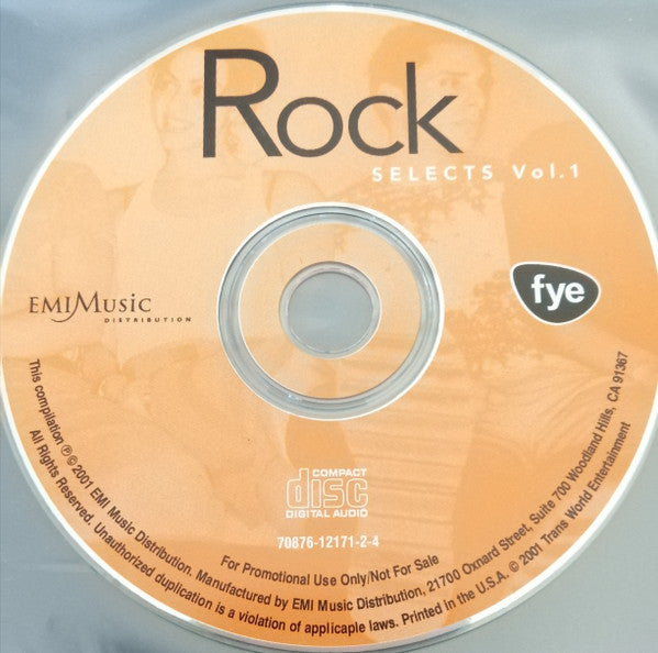 Various : FYE Selects Vol. 1: Rock (CD, Comp, Promo)