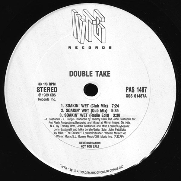 Double Take (4) : Soakin' Wet (12", Promo)