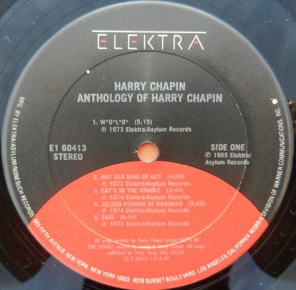 Harry Chapin : Anthology Of Harry Chapin (LP, Comp, Club)
