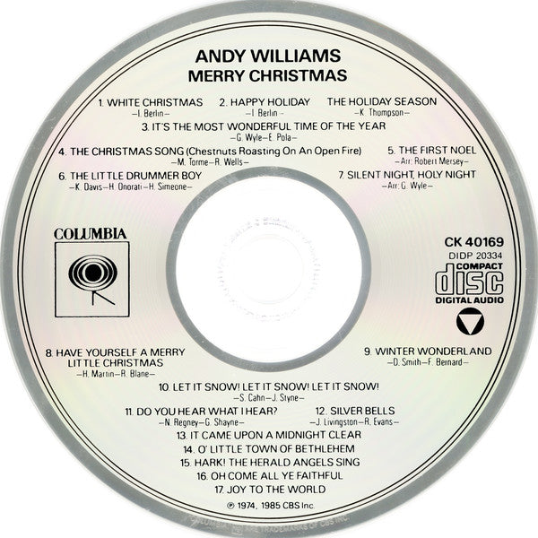 Andy Williams : Merry Christmas (CD, Comp)