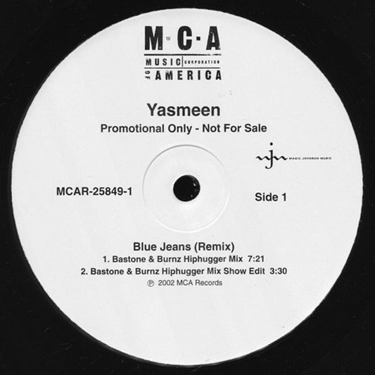 Yasmeen : Blue Jeans (12", Promo)