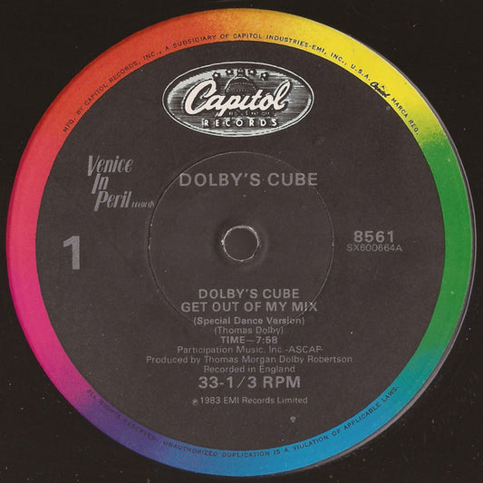 Dolby's Cube : Get Out Of My Mix (Special Dance Version) (12")