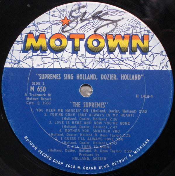 The Supremes : Supremes Sing Holland▪Dozier▪Holland (LP, Album, Mono, Col)