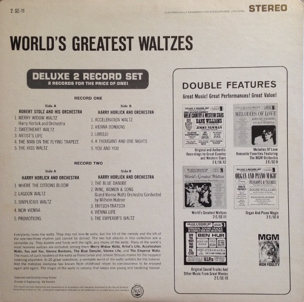 Various : World's Greatest Waltzes (LP, Album)