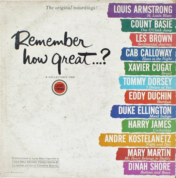 Various : Remember How Great...? (LP, Comp, Mono, Ter)