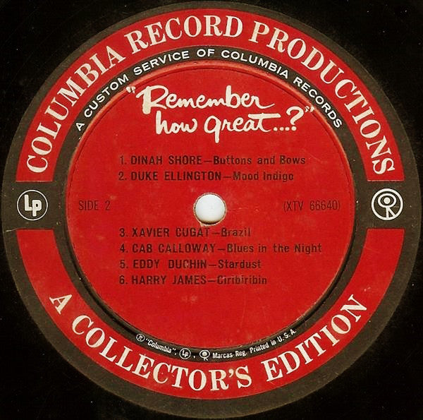Various : Remember How Great...? (LP, Comp, Mono, Ter)