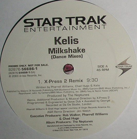 Kelis : Milkshake (Dance Mixes) (12", Promo)