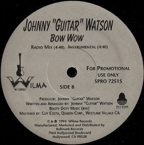 Johnny Guitar Watson : Bow Wow (12", Single, Promo)