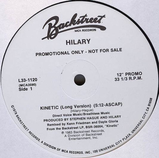 Hilary (3) : Kinetic (12", Promo)