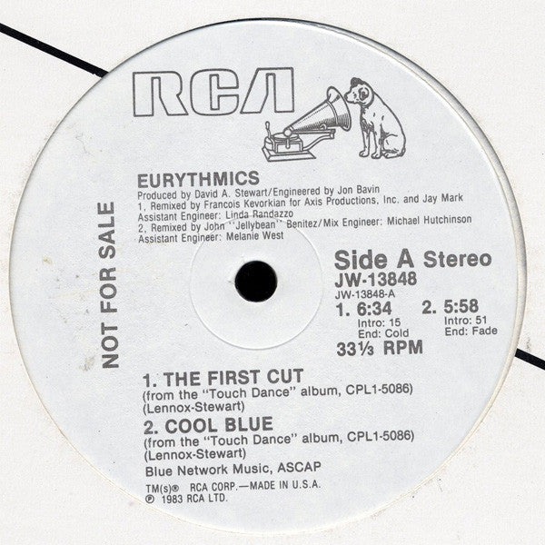 Eurythmics : The First Cut (12", Promo)