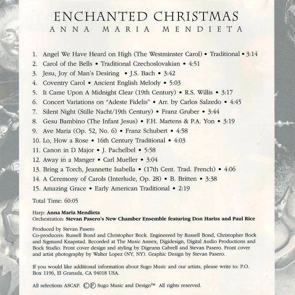 Anna Maria Mendieta : Enchanted Christmas (CD, Album)