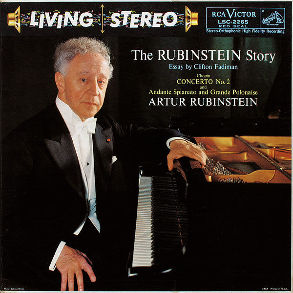 Arthur Rubinstein, Frédéric Chopin : The Rubinstein Story (Concerto No. 2 And Andante Spianato And Grande Polonaise) (LP, Gat)