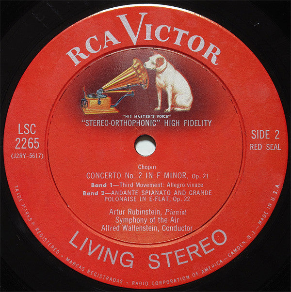 Arthur Rubinstein, Frédéric Chopin : The Rubinstein Story (Concerto No. 2 And Andante Spianato And Grande Polonaise) (LP, Gat)