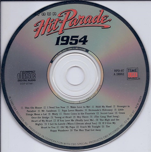 Various : Your Hit Parade 1954 (CD, Comp, RM)