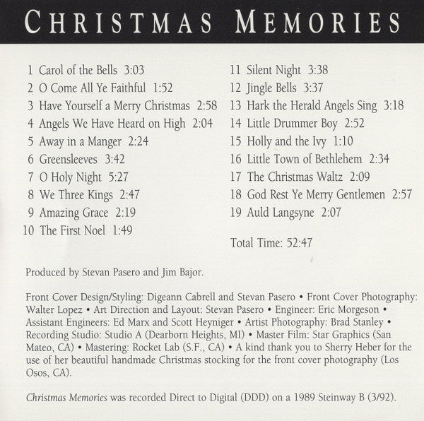 Jim Bajor : Christmas Memories (CD, Album)