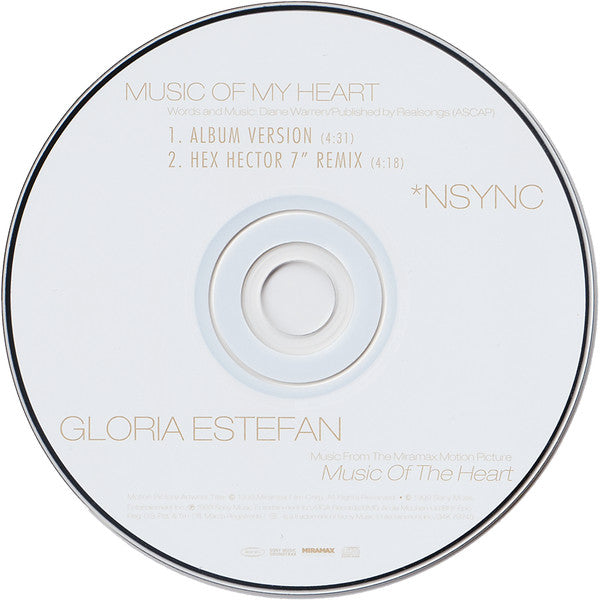 *NSYNC And Gloria Estefan : Music Of My Heart (CD, Single)