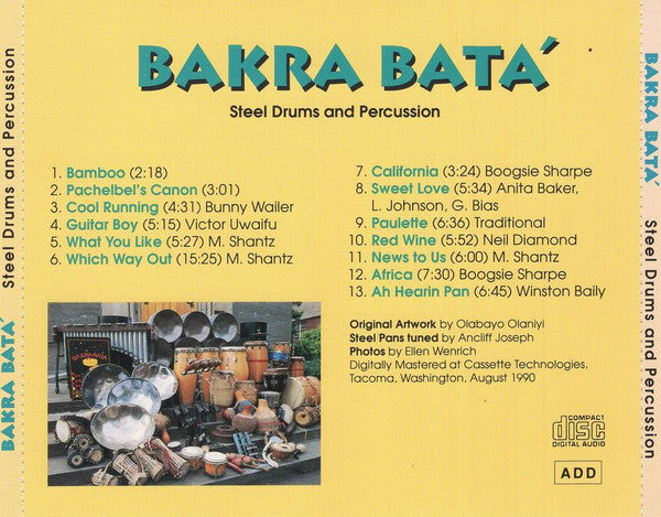 Bakra Bata' : Steel Drums And Percussion (CD, Album)
