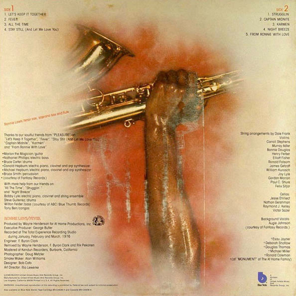 Ronnie Laws : Fever (LP, Album, Club)