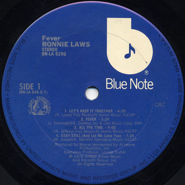 Ronnie Laws : Fever (LP, Album, Club)