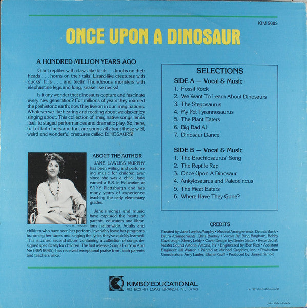 Jane Lawliss Murphy : Once Upon A Dinosaur (LP, Album)