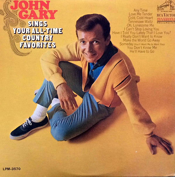 John Gary : John Gary Sings Your All-Time Country Favorites (LP, Album, Mono)