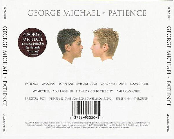 George Michael : Patience (CD, Album)