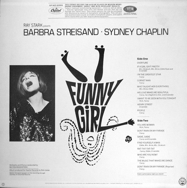 Ray Stark Presents Barbra Streisand, Sydney Chaplin : Funny Girl (Original Broadway Cast) (LP, Album, RE, Los)
