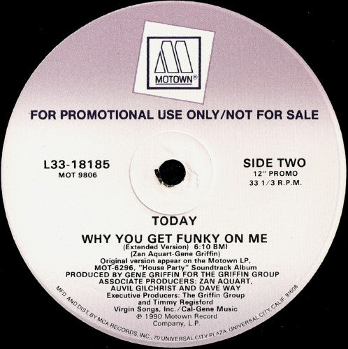 Today : Why You Get Funky On Me (12", Promo)