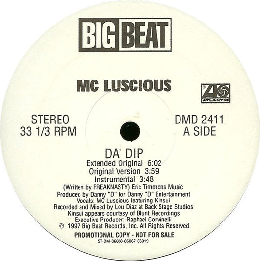 MC Luscious : Da' Dip (12", Promo)