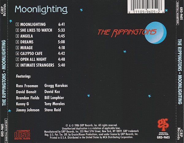 The Rippingtons : Moonlighting (CD, Album, RE, San)