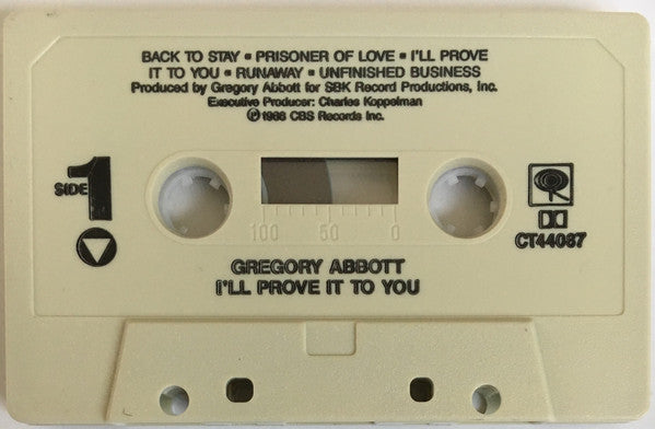 Gregory Abbott : I'll Prove It To You (Cass, Album)