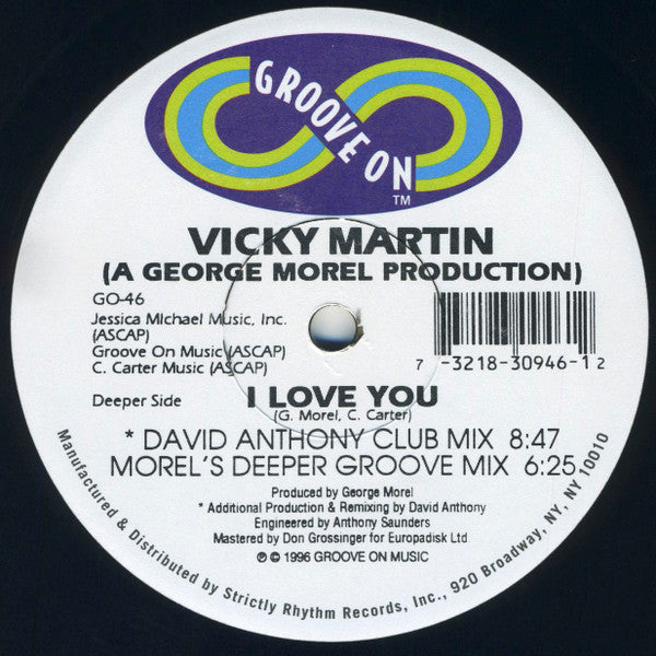 Vicky Martin : I Love You (12")