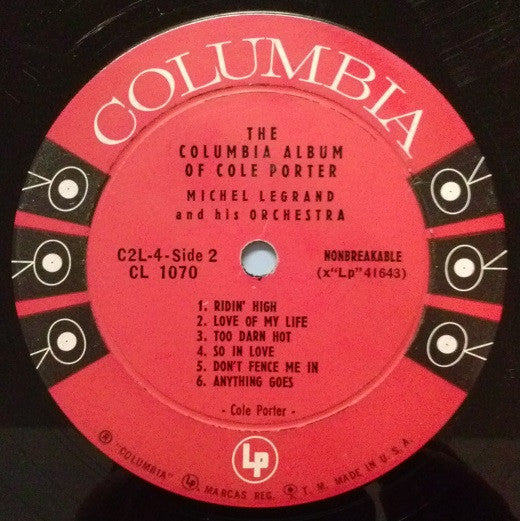 Michel Legrand Et Son Orchestre : The Columbia Album Of Cole Porter (2xLP, Album, Mono)