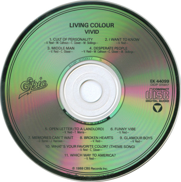Living Colour : Vivid (CD, Album)