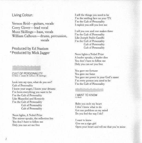 Living Colour : Vivid (CD, Album)