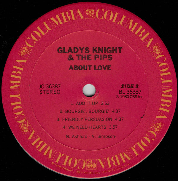 Gladys Knight And The Pips : About Love (LP, Album)