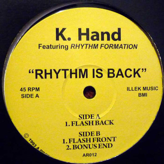 Kelli Hand Featuring Rhythm Formation : Rhythm Is Back (12", RE, RM)