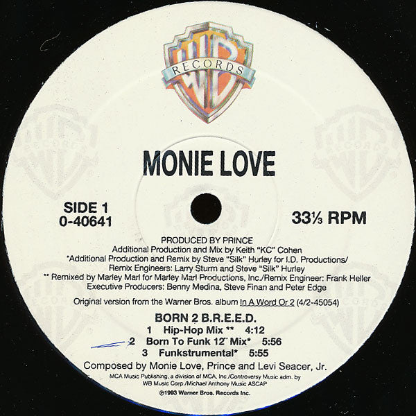 Monie Love : Born 2 B.R.E.E.D. (12", Maxi)