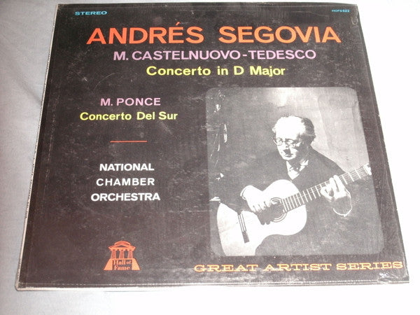 Andrés Segovia, Mario Castelnuovo Tedesco, Manuel María Ponce Cuéllar, National Chamber Orchestra : Concerto In D Major (LP)