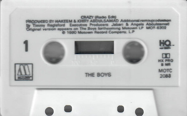 The Boys : Crazy (Cass, S/Sided, Single)