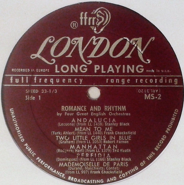 Various : Romance And Rhythm (LP, Album, Lim)