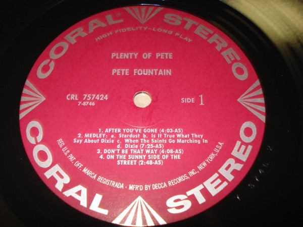 Pete Fountain : Plenty Of Pete (LP, Album)