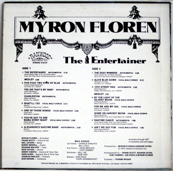 Myron Floren : The Entertainer (LP, Album)
