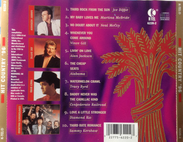 Various : Hit Country '96 (CD, Comp)