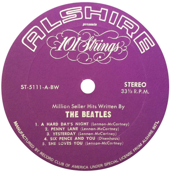 101 Strings : Play Hits Written By The Beatles (LP)