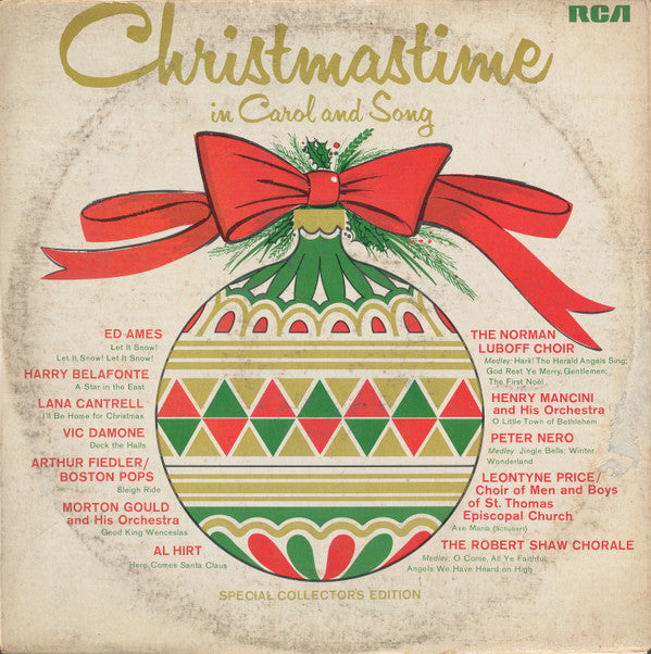 Various : Christmastime In Carol And Song (LP, Comp, Mono)