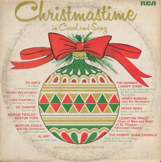Various : Christmastime In Carol And Song (LP, Comp, Mono)